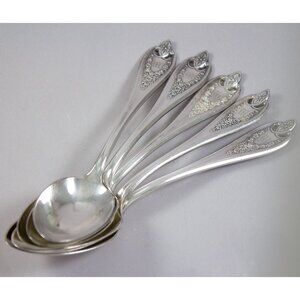 Rogers Bros XS Triple Silverplate Old Colony Serving/Tablespoons Lot of 5 Mono